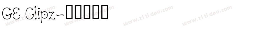 GE Clipz字体转换